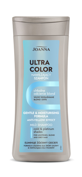 Joanna Ultra Color Shampoo for Gray Blonde and Lightened Hair Cool Shades 400ml