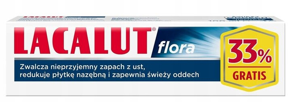 Lacalut Flora Pasta do Zębów 100ml 33% Gratis