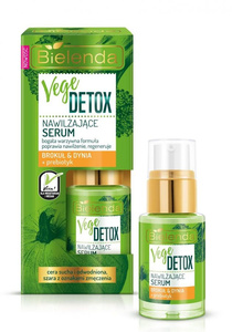 Bielenda Vege Detox Moisturizing Face Serum with Broccoli Pumpkin and Prebiotic for Dry Skin 15ml