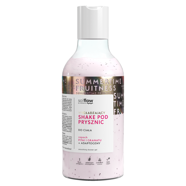 So!Flow by Vis Plantis Wygładzający Shake pod Prysznic Pitaja i Granat 400ml