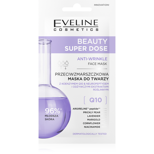 Eveline Beauty Super Dose Anti-Wrinkle Face Mask Q10 8ml