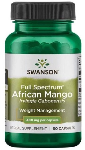 Swanson Full Spectrum African Mango (Irvingia Gabonensis) 400mg Wspomaga Utrzymanie Prawidłowej Wagi 60 Kapsułek