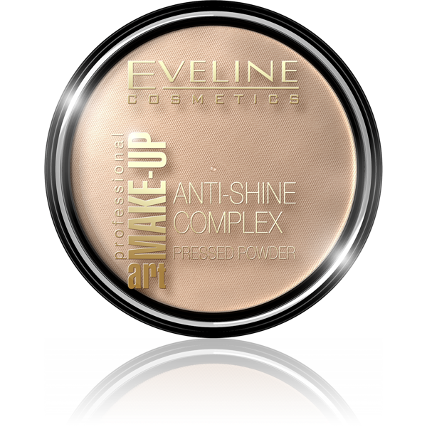 Eveline Make Up Art Anti-Shine Complex Puder Prasowany Nr 34 Medium Beige 14 g