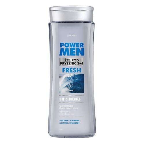 Joanna Power Men Fresh Żel pod Prysznic 3w1 Alantoina i Hydromanil 300ml