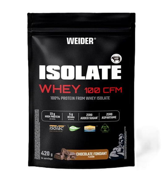 Weider Isolate Whey 100 CFM, Chocolate Fondant - 420g
