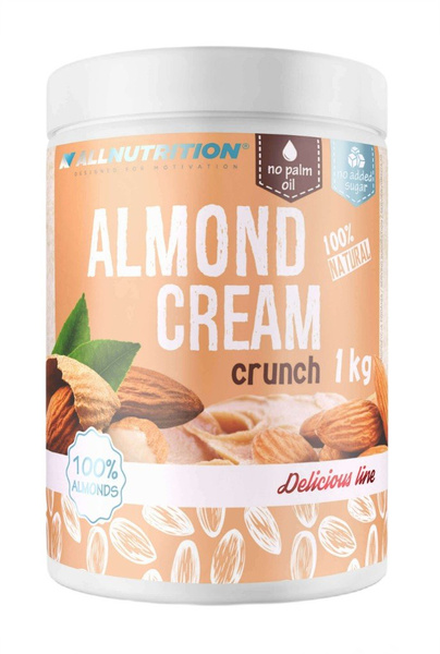 Allnutrition Almond Cream Crunch Naturalny Krem Migdałowy dla Sportowców 1000g