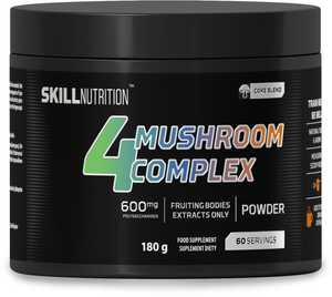 Skill Nutrition 4 Mushroom Complex Mieszanka Ekstraktów z Grzybów w Proszku Na Wsparcie Organizmu 180g