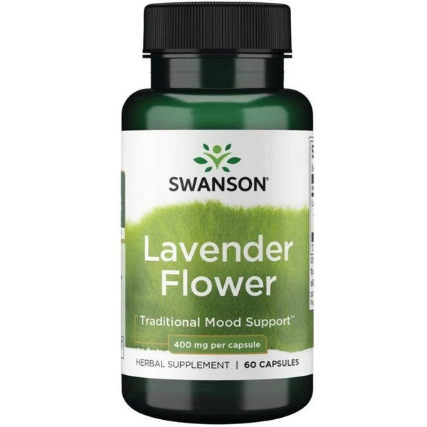 Swanson Lavender Flower 400mg 60 Capsułek