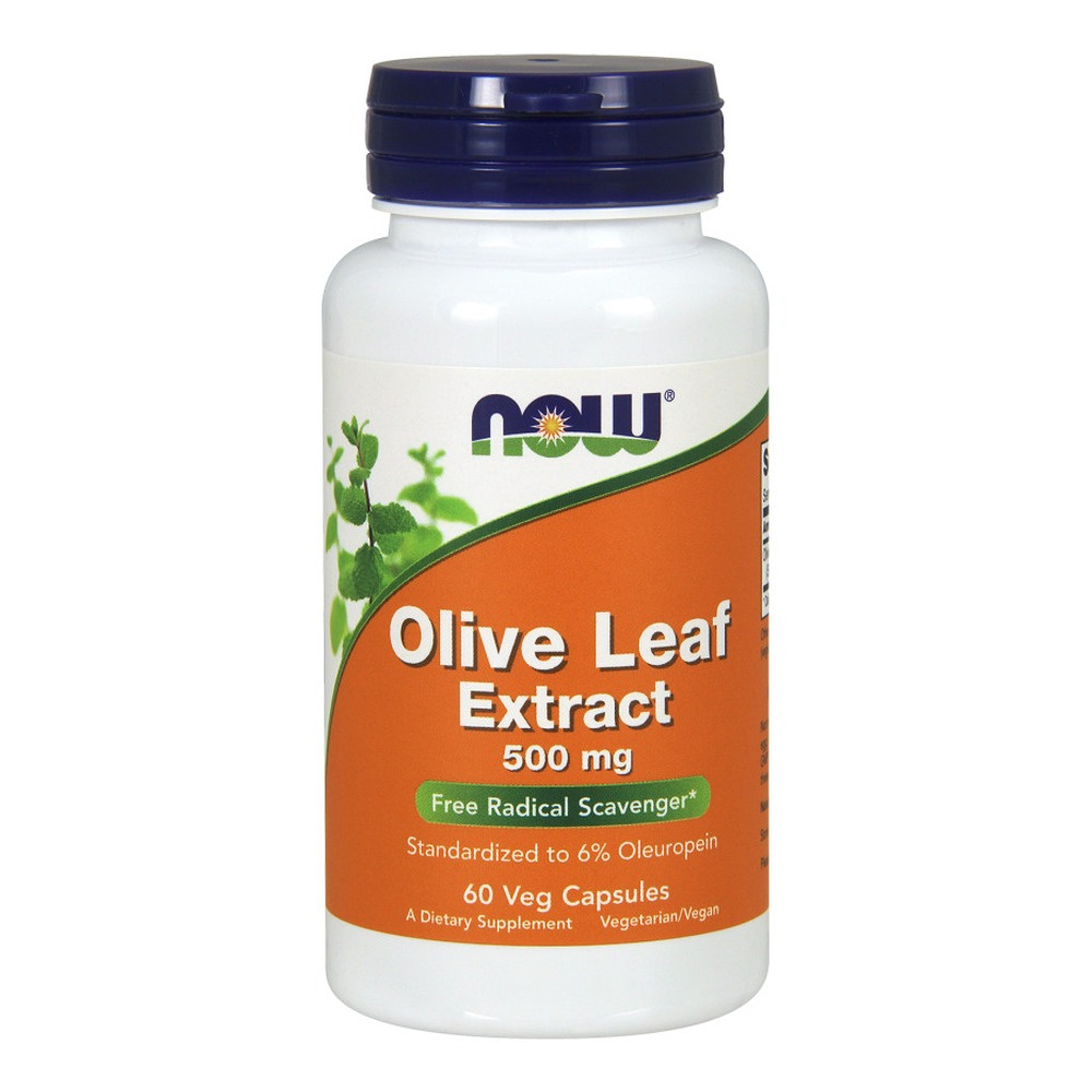 Now Foods Olive Leaf Extract 500mg Supports Cardiovascular System 60 Capsules