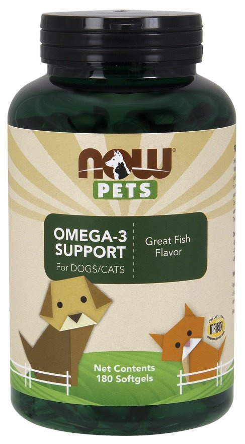 Now Foods Pets Omega-3 Support 180 Capsules