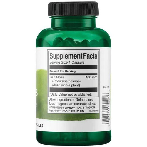 Swanson Full Spectrum Irish Moss 400mg 60 Capsules