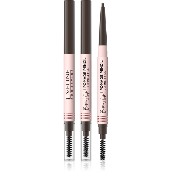 Eveline Brow & Go Waterproof Pomade Eyebrow Pencil Dark Brown 1 Piece