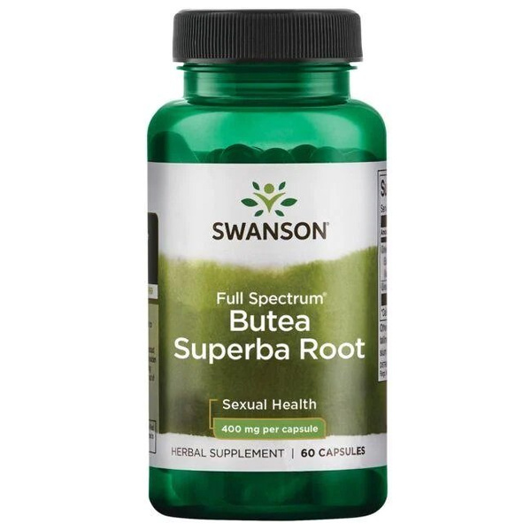 Swanson Full Spectrum Butea Superba Root 400mg 60 Wspomaga Witalność Seksualną Kapsułek