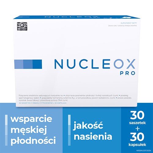 Nucleox Pro Zestaw dla Prawidłowych Parametrów Płodności i Funkcji Rozrodczych 30 Saszetek + 30 Kapsułek