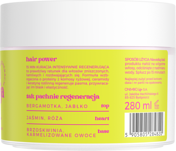 Hair Cycling Regeneracja 15 Minutowa Kuracja Maska S.O.S! do Włosów 280ml
