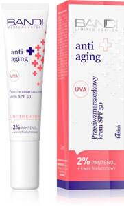 Bandi Anti Aging Limited Edition Przeciwzmarszczkowy Krem SPF 50 2% Pantenol i Kwas Hialuronowy 14ml