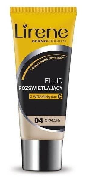 Lirene All Day Glow! Podkład Rozświetlający z Witaminą C Nr 04 Opalony 30ml
