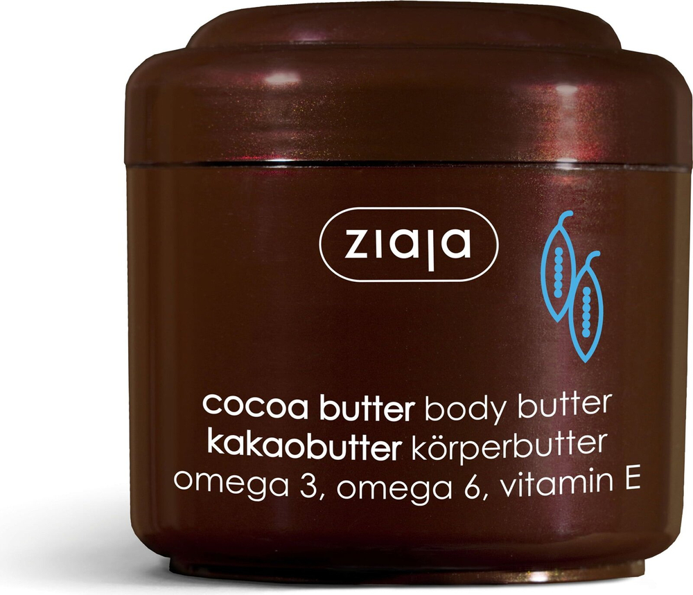 Ziaja Cocoa Butter Body Butter with Omega 3 6 Acids and Vitamin E 200ml