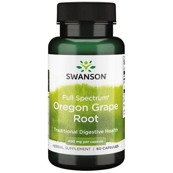 Swanson Full Spectrum Oregon Grape Root 400mg 60 Kapsułek