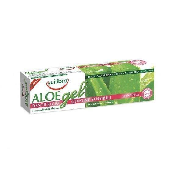 Equilibra Aloe Gel Pasta do Zębów Sensitive 30% Aloesu do Zębów Wrażliwych 75 ml