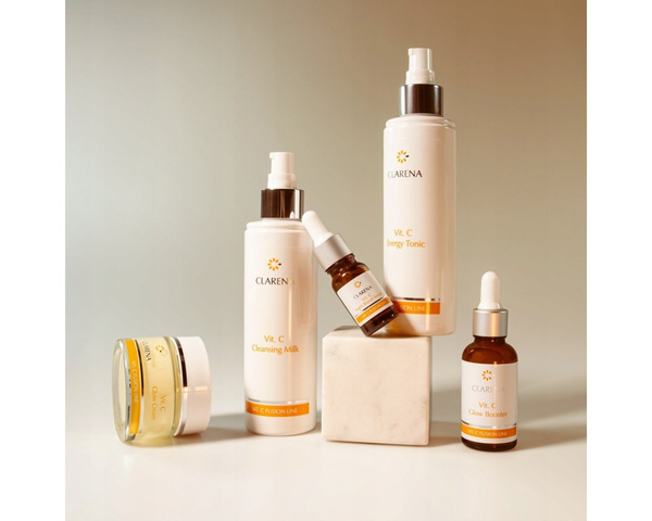 Clarena Vit C Fusion Line Cream Mask with Vitamin C Intensive Illumination for Tired Skin 5ml