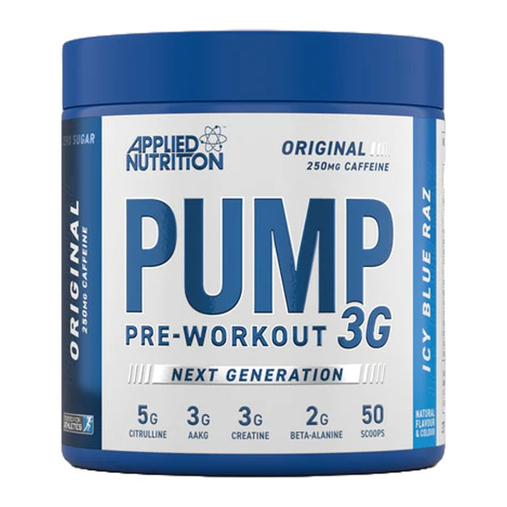 Applied Nutrition Pump 3G Pre-Workout, Icy Blue Raz 375g