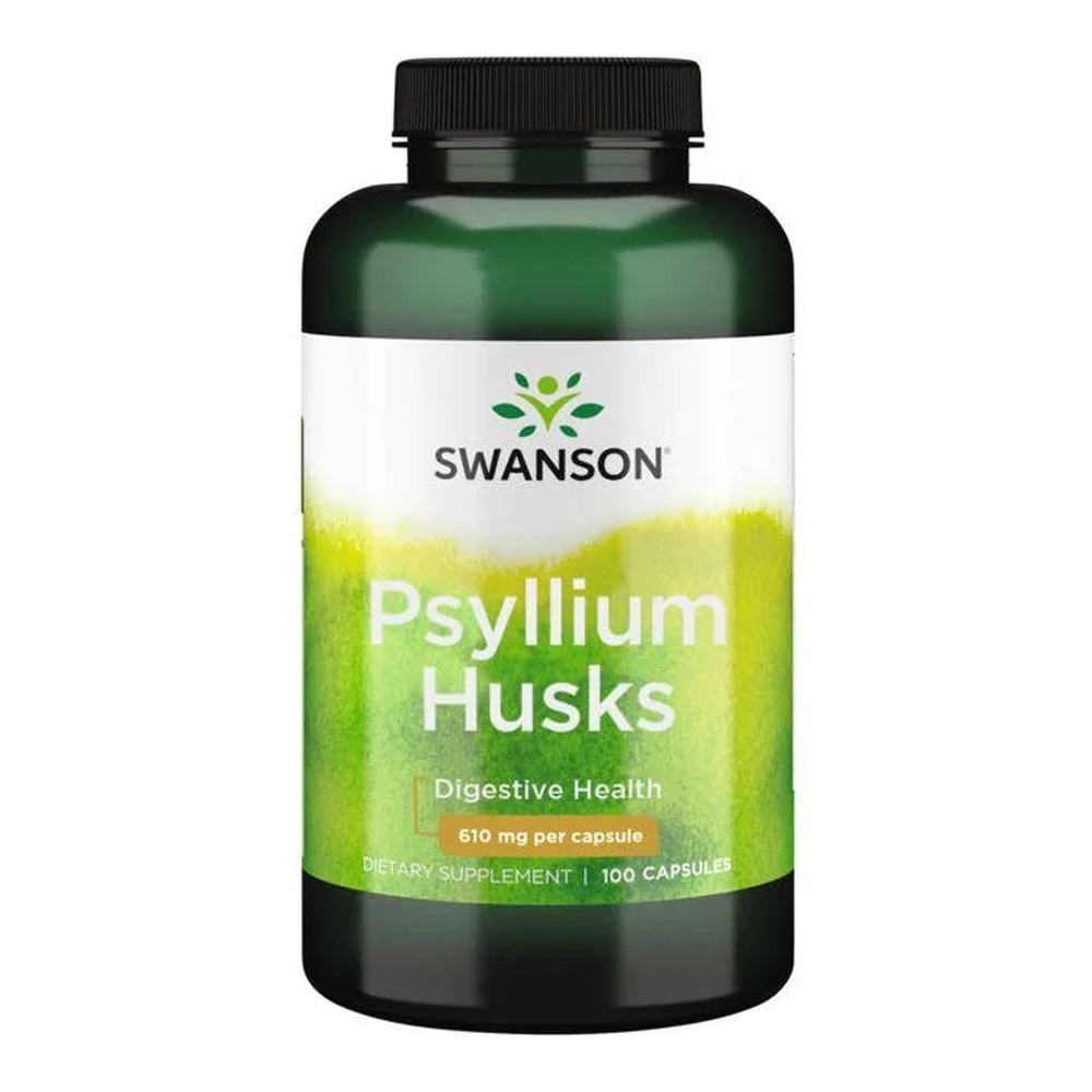 Swanson Psyllium Husks 610mg Supports Digestive System 100 Capsules