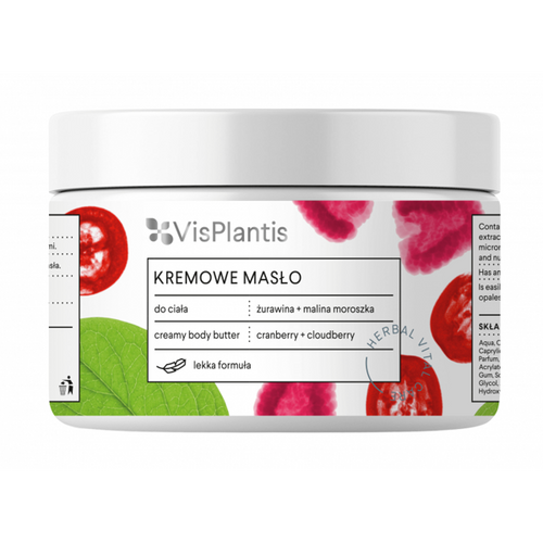 Vis Plantis Herbal Vital Care Body Butter Cranberry Raspberry Cloudberry 250 ml