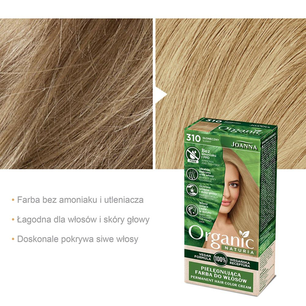 Joanna Organic Vegan Hair Dye No. 310 Sunny 1 Piece