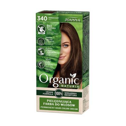 Joanna Organic Vegan Hair Dye Tea No. 340 1 Piece