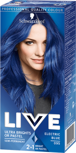 Schwarzkopf Live Ultra Brights Or Pastel Hair Colour Electric Blue 95