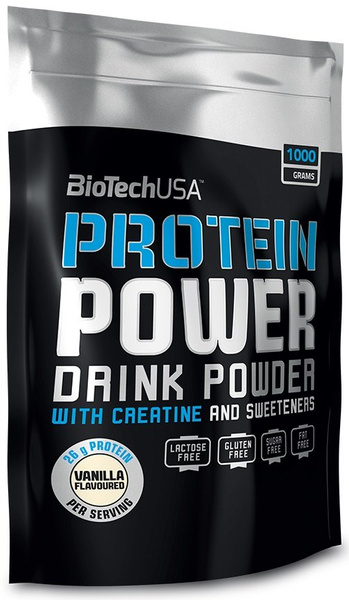 BioTechUSA Protein Power Chocolate Protein Powder with Creatine 1000g