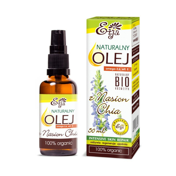 Etja Bio Chia Seed Oil for Dry and Sensitive Mature Skin 50ml