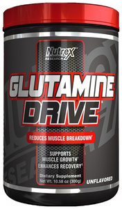 Nutrex Glutamine Drive L-Glutamine Powder Unflavored for Muscle Recovery 300g