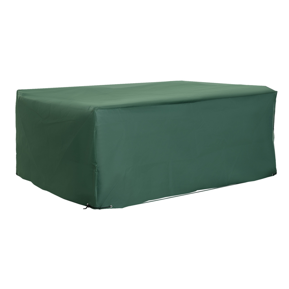 Outsunny Outdoor Garden Furniture Cover Waterproof, Anti-UV 600D Heavy Duty Oxford Fabric Patio Furniture Cover for Rectangular Sofa Table Set, Green, 210 x 140 x 80 cm