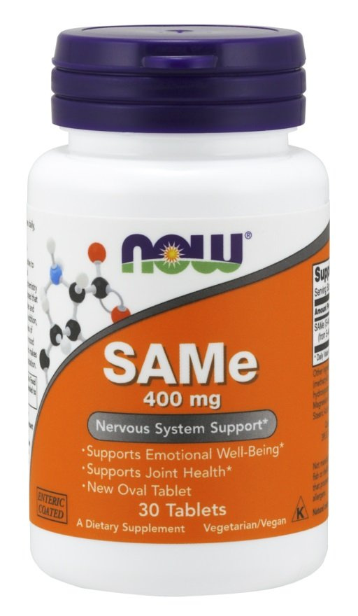 NOW Foods SAMe 400mg Na Dobre Samopoczucie i Zdrowe Stawy 30 Tabletek