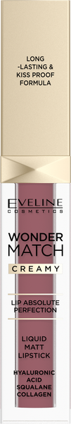 Eveline Wonder Match Matowa Pomadka w Płynie Nr 02 Candy 6,8ml