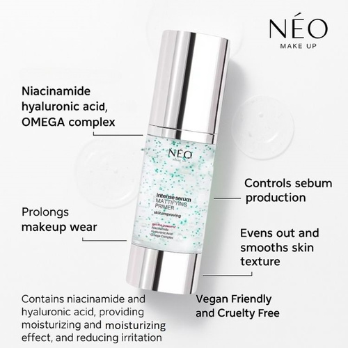 Neo Makeup Intense Serum Matująco-Wygładzająca Baza pod Makijaż 30ml