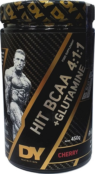 Dorian Yates HIT BCAA 4:1:1 Glutamine Powder for Muscle Recovery Cherry 450g