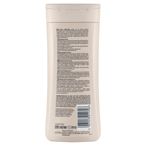 Joanna Keratin Rebuilding and Regenerating Shampoo for Brittle and Damaged Hair 200ml