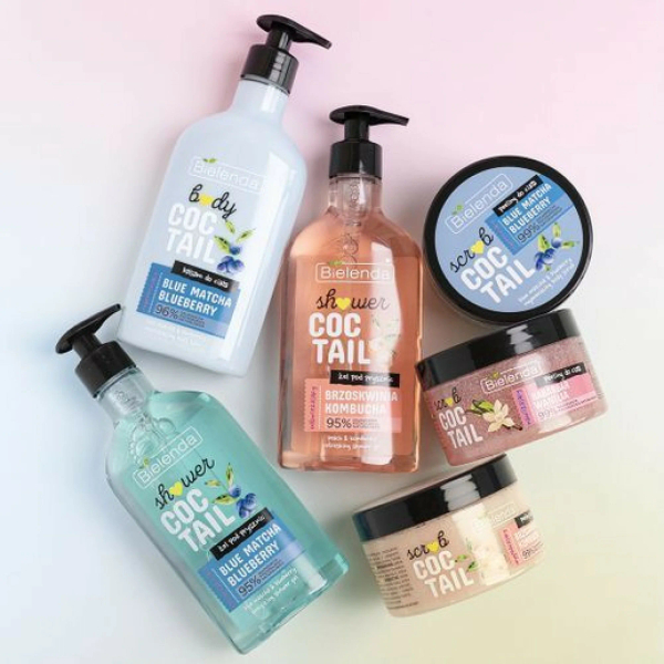 Bielenda Shower Coctail Wygładzający Żel pod Prysznic Brzoskwinia & Kombucha 400ml