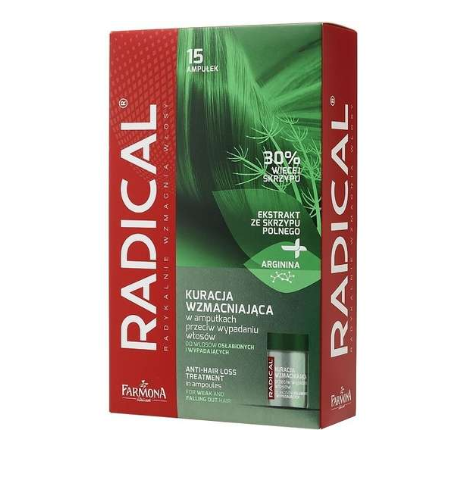 Radical Kuracja Wzmacniająca w Ampułkach przeciw Wypadaniu Włosów 15x5ml