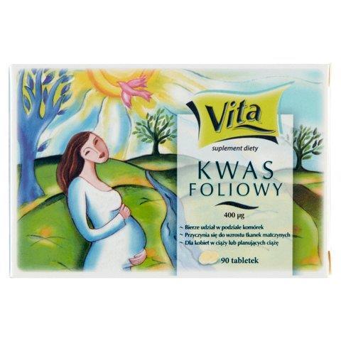 KWAS FOLIOWY 400 MCG 90 TABLETEK