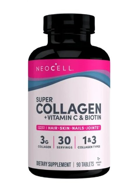 NeoCell Super Collagen Vitamin C and Biotin For Healthy Skin Hair and Nails 90 Tablets
