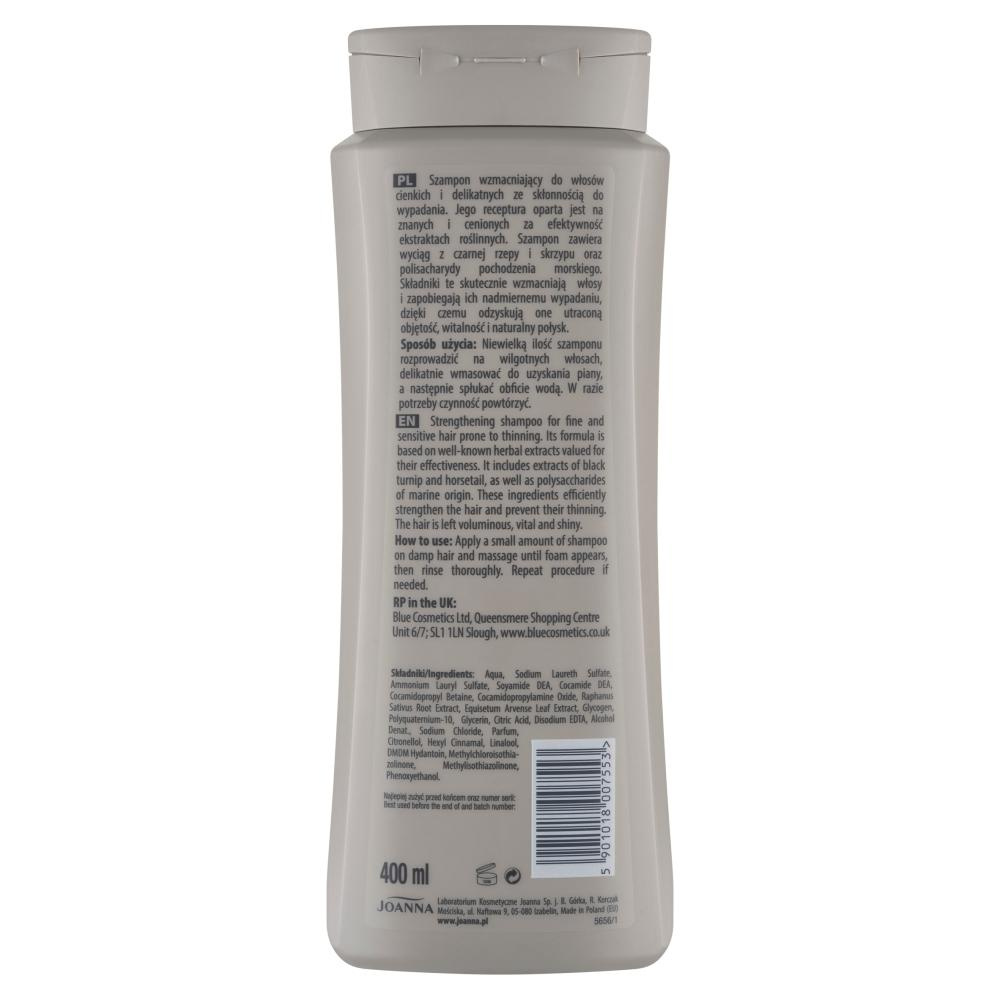 Joanna Rzepa Szampon Wzmacniający do Włosów Cienkich i Delikatnych ze Skłonnością do Wypadania 400ml