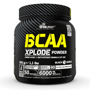 Olimp Nutrition BCAA Xplode w Proszku z L-Glutaminą i Witaminą B6 na Regenerację Mięśni Mrożona Herbata Brzoskwiniowa 500g