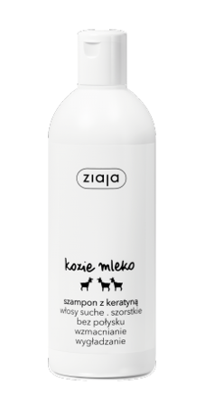 Ziaja Goat''s Milk Strengthening Shampoo with Keratin for Dry Dull Hair 400ml