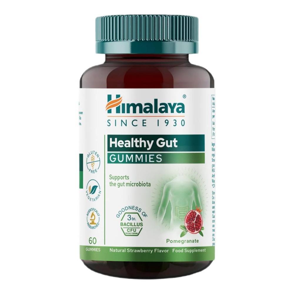 Himalaya Healthy Gut Gummies Naturalna Truskawka 60 Gummies