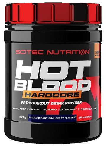 SciTec Hot Blood Hardcore, Blackcurrant Goji Berry - 375g