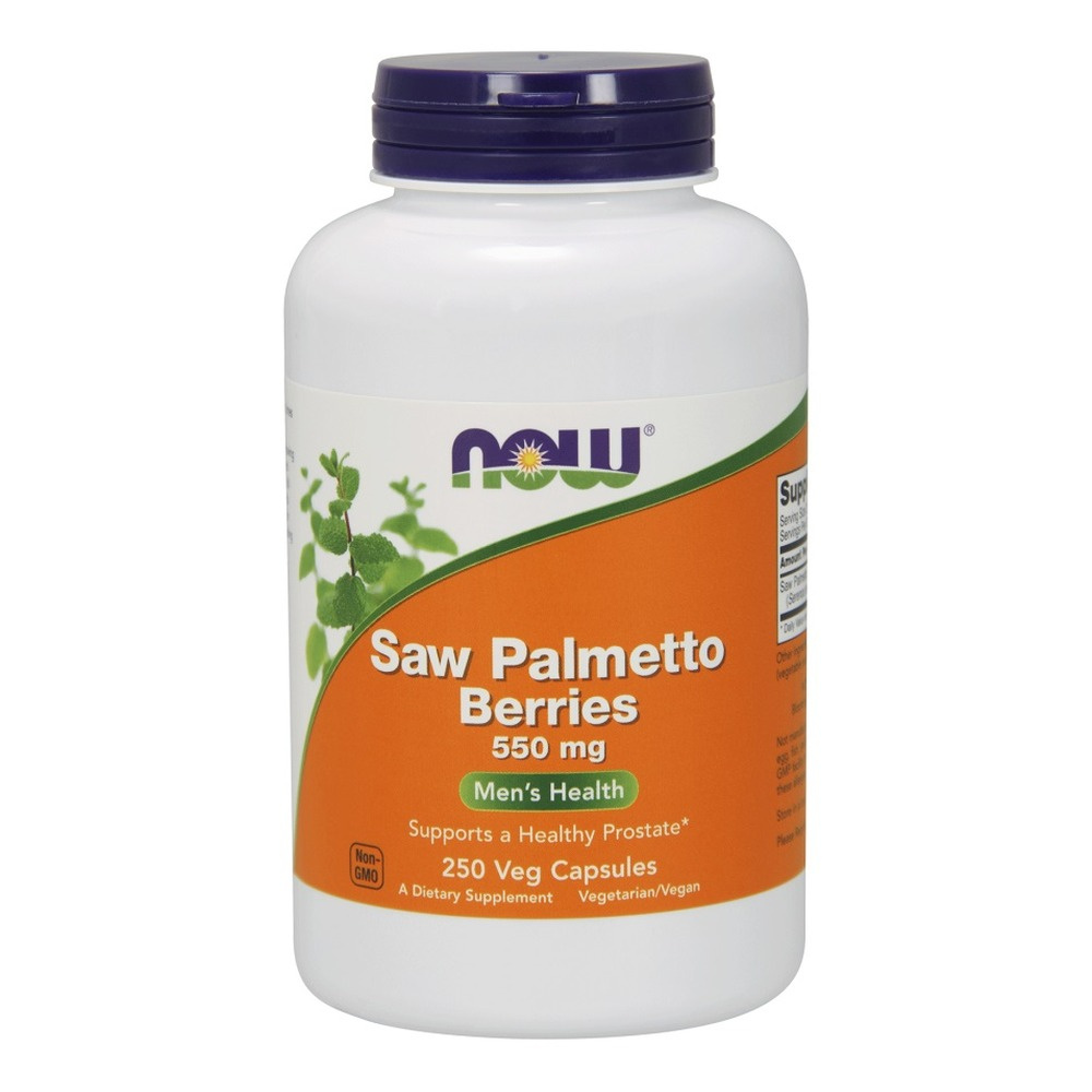 Now Foods Saw Palmetto Berries 550mg Palma Sabałowa Wspiera Zdrowie Prostaty 250 Kapsułek